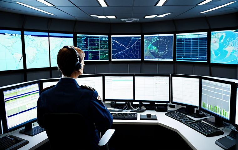 **
"Aviation flight dispatcher in a modern control room, monitoring flight data on multiple screens, fully clothed in professional attire, safe for work, appropriate content, perfect anatomy, correct proportions, natural pose, professional lighting, family-friendly environment."
**